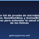 El mejor kit de prueba de microbios para gatos: NomNomNow y AnimalBiome Revisiones para entender la salud intestinal de los felinos