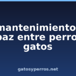 El mantenimiento de la paz entre perros y gatos