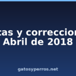 Cartas y correcciones: Abril de 2018