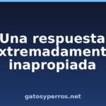 Una respuesta extremadamente inapropiada