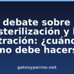 El debate sobre la esterilización y la castración: ¿cuándo y cómo debe hacerse?
