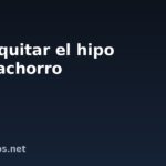 Cómo quitar el hipo a un cachorro